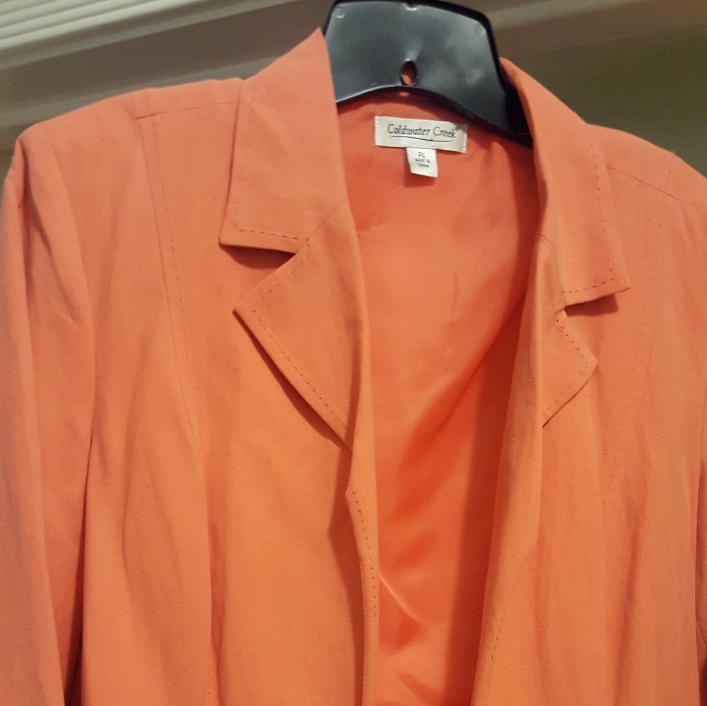 Orange Coldwater Creek jacket